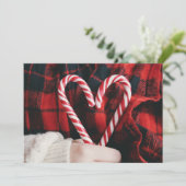 FERIENFOTOKARTE | Weihnachtskandinchen Feiertagskarte (Stehend Vorderseite)