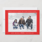 FERIENFOTOKARTE | Weihnachtskandinchen Feiertagskarte (Rückseite)