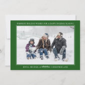 FERIENFOTOKARTE | Weihnachtstür Feiertagskarte (Rückseite)