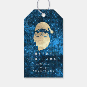 Feriengeschenk-Umbau zum GoldSchneemann-blauen Geschenkanhänger