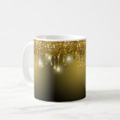 FERIENGOLD MIT CHRISTMAS GOLD TROPFEN PATTERT KAFFEETASSE (Vorderseite Links)