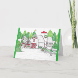 Ferienhaus 2 Weihnachtskarte Dankeskarte