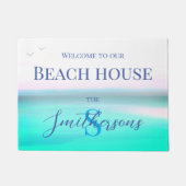 Ferienhaus am Meer blaues Meer Fußmatte (Vorderseite)