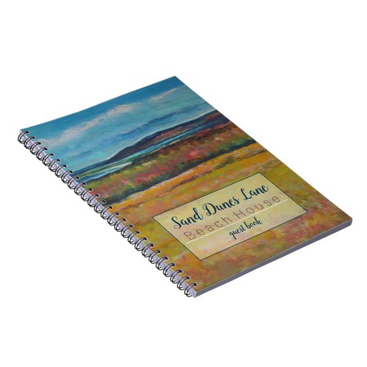 Ferienhaus an der Küste Sand Dunes Gästebuch Notizblock (Rechte Seite)