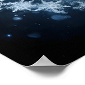 Ferienhaus aus aus Schneeflocken Poster (Ecke)