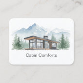 Ferienhaus Cottage Mountain QR-Code Visitenkarte (Vorderseite)