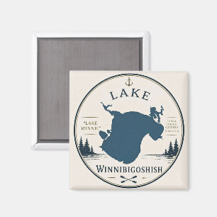 Ferienhaus-Dekoration & Souvenirs Lake Winnibigosh Magnet