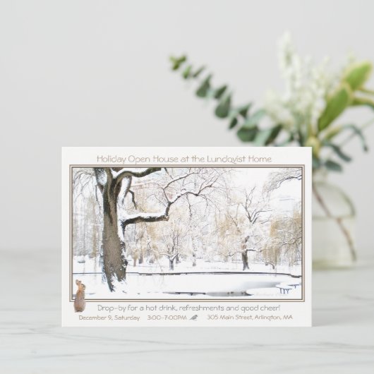 Ferienhaus: Einladung (Stehend Vorderseite)