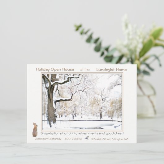 Ferienhaus: Einladung (Stehend Vorderseite)