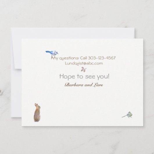 Ferienhaus: Einladung (Rückseite)