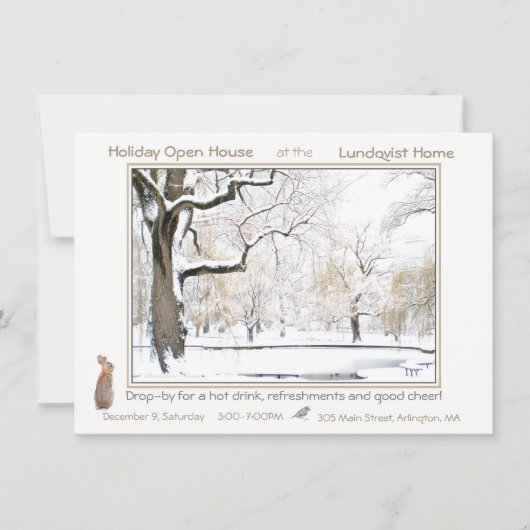 Ferienhaus: Einladung (Vorderseite)