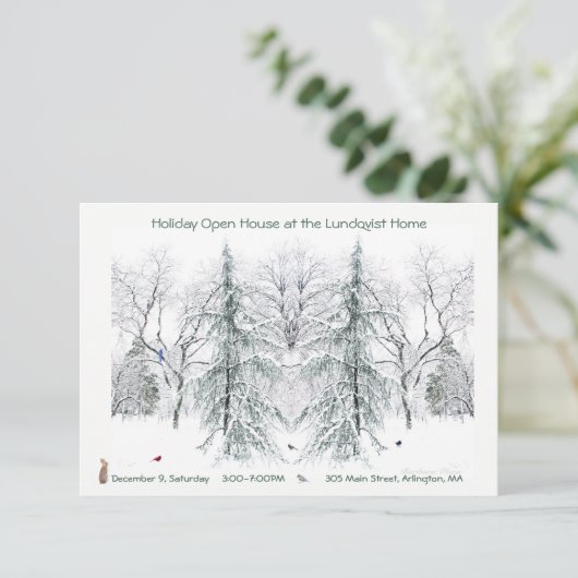 Ferienhaus: Einladung (Stehend Vorderseite)