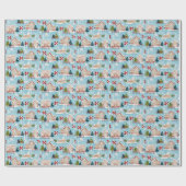 Ferienhaus Gingerbrot Geschenkpapier (Flach)