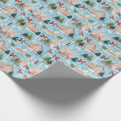 Ferienhaus Gingerbrot Geschenkpapier (Ecke)