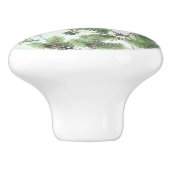 Ferienhaus Green & Pine Cones Land Winter Rustikal Keramikknauf (Seitenansicht)