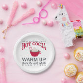 Ferienhaus heiße Kakao Pappteller (Party)