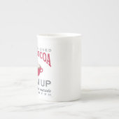 Ferienhaus heiße Kakao Porzellantasse (Vorderseite)