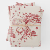 Ferienhaus in Brick Red Geschenkpapier Set (Beispiel)