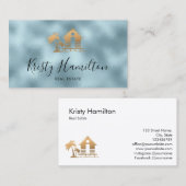 Ferienhaus in einem beruflichen Anwesen mit Meerbl Visitenkarte (Vorne/Hinten)