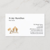 Ferienhaus in einem beruflichen Anwesen mit Meerbl Visitenkarte (Rückseite)