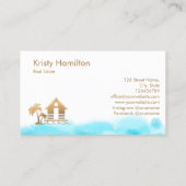 Ferienhaus in einem beruflichen Anwesen mit Meerbl Visitenkarte (Rückseite)