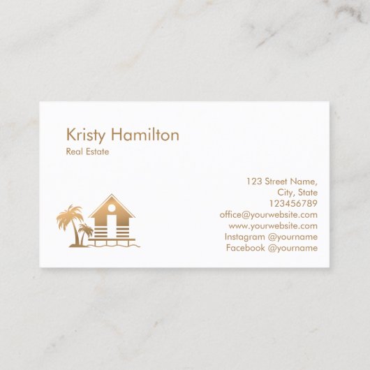 Ferienhaus in einem beruflichen Anwesen mit Meerbl Visitenkarte (Rückseite)