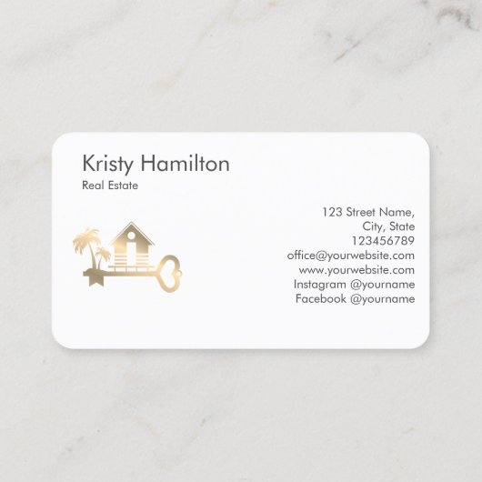 Ferienhaus in einem beruflichen Anwesen mit Meerbl Visitenkarte (Rückseite)