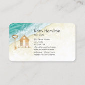 Ferienhaus in einem beruflichen Anwesen mit Meerbl Visitenkarte (Rückseite)