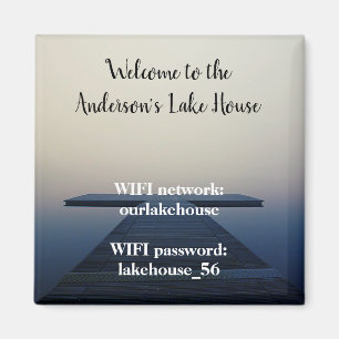 Ferienhaus Lake House Magnet WLAN Passwort