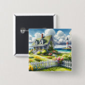 Ferienhaus mit Blick auf den Leuchtturm Button (Vorne & Hinten)