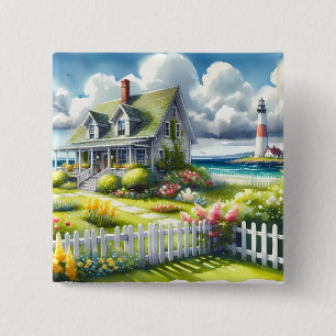 Ferienhaus mit Blick auf den Leuchtturm Button