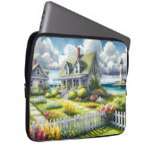 Ferienhaus mit Blick auf den Leuchtturm Laptopschutzhülle (Vorne Rechts)