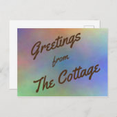 Ferienhaus Rainbow Postkarte (Vorne/Hinten)