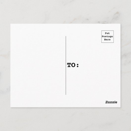 Ferienhaus Rosa und Blaue Birke mit Schneeflocke Postkarte (Rückseite)