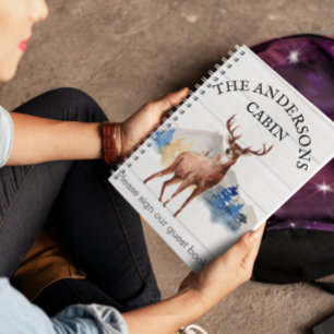 Ferienhaus Rustikal Rehgästebuch Berghütte Notizblock