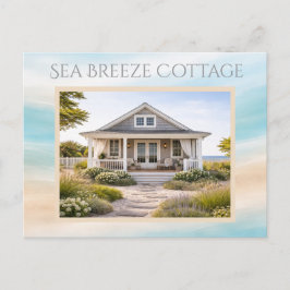 Ferienhaus Strandhaus Erinnerungskarte Postkarte