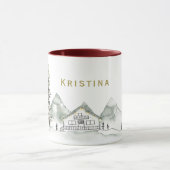 Ferienhaus und Pine Tree mit Namen Tasse (Zentrum)