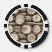 Ferienhaus-Weihnachtsprotokolle Pokerchips (Vorderseite)