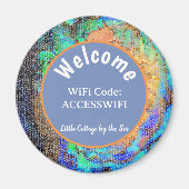 Ferienhaus WiFi Internet Code Strandhaus Magnet (Vorne)