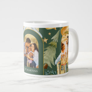Ferienhäuser Drei Foto Weihnachtsgrün Jumbo-Tasse