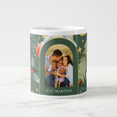 Ferienhäuser Drei Foto Weihnachtsgrün Jumbo-Tasse (Vorderseite)