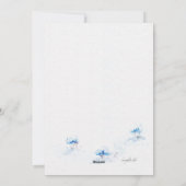 Ferienhäuser in der Schneeschuhwanderkarte Feiertagskarte (Rückseite)