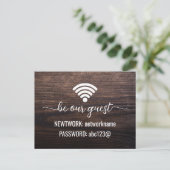 Ferienhäuser Rustikal WLAN Karten (Stehend Vorderseite)