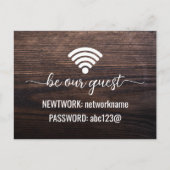 Ferienhäuser Rustikal WLAN Karten (Vorderseite)