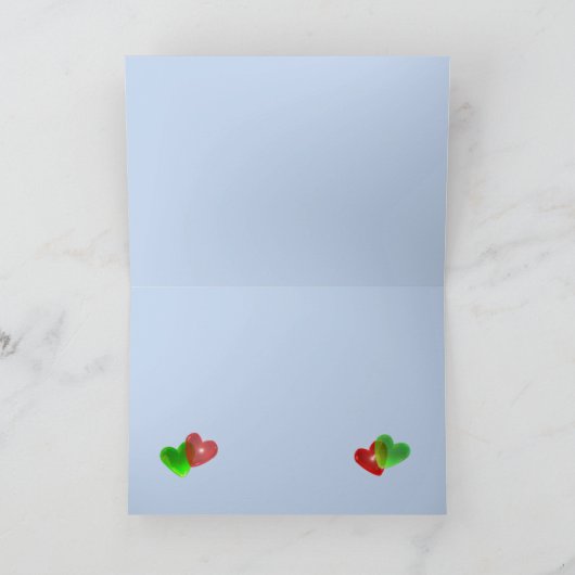 Ferienhäuser und Pine Feiertagskarte (Innenseite)