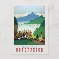 Ferienidyll Osterreich Austria Vintage Poster
