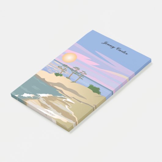 Ferieninsel 1 Personalisiert Post-it Klebezettel (angewinkelt)