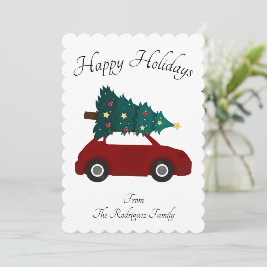 FERIENKARTE EINLADUNG (Stehend Vorderseite)