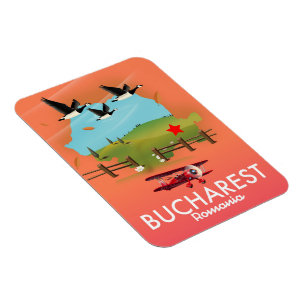 Ferienkarte für Bukarest Rumänien Magnet