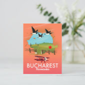 Ferienkarte für Bukarest Rumänien Postkarte (Stehend Vorderseite)